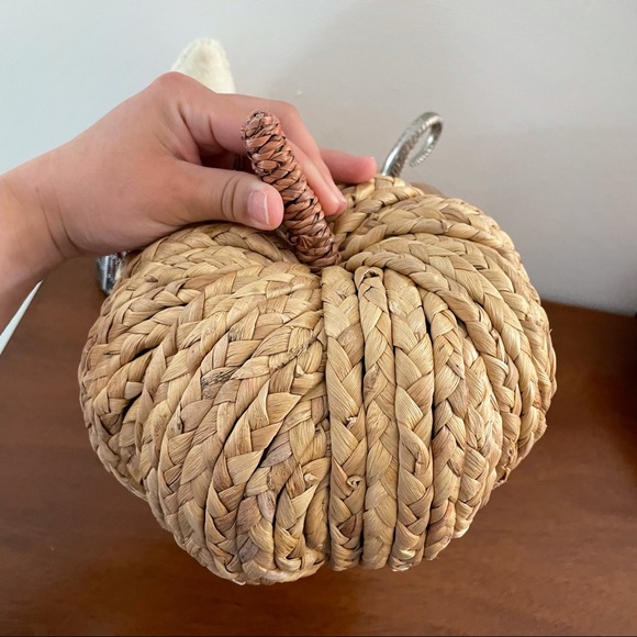 NEWThreshold Rattan Pumkin decor Woven Target - Picture 5 of 9